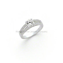 Imitation Bridal Ring Elegant Silver Jewelry